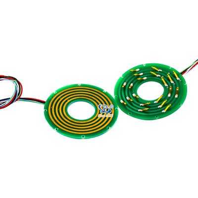 5 วงจร Pancake Slip Ring ด้วยการหมุน 360 องศา และการจัดตั้งความกระตุ้น 24VAC/DC สําหรับการส่งไฟฟ้าที่น่าเชื่อถือ