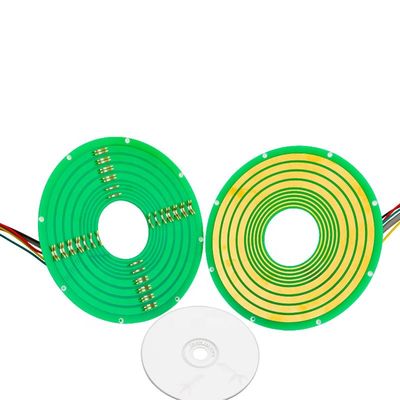 Pancake Slip Ring LPK ซีรีส์ 5 วงจร 12A ปัจจุบันเรตติ้งและแรงดัน 240 VDC สําหรับอุปกรณ์อุตสาหกรรม