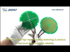 แป้นหมุนแบบแพนเค้ก ชนิดแบน เส้นทางเดินสายไฟ 5A พร้อม 2 วงจร สำหรับม้วนสายเคเบิล